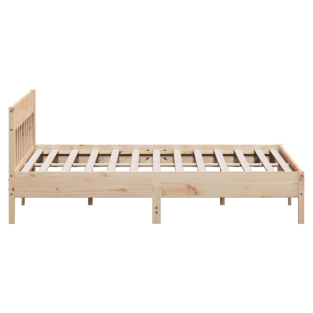 Bed Frame with Headboard 180x200 cm Super King Solid Wood Pine