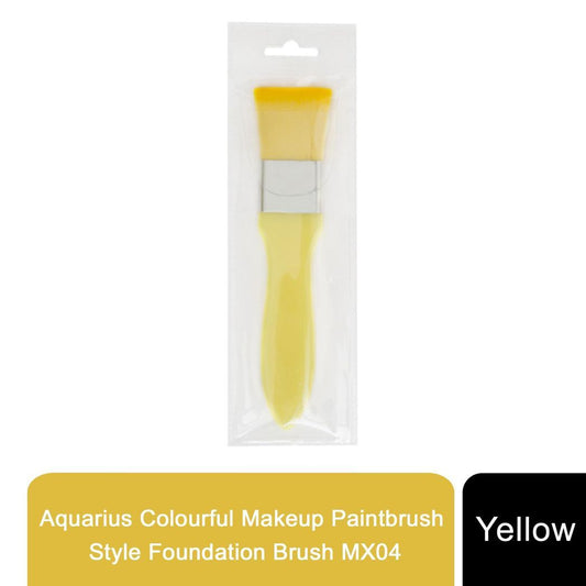 Aquarius Colourful Makeup Paintbrush Style Foundation Brush MX04, Yellow