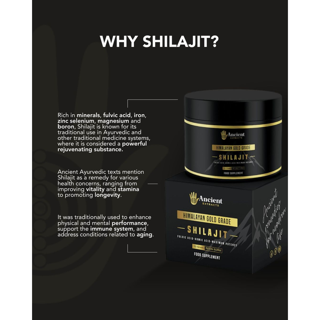 Ancient Extracts Organic Shilajit Resin 50g superfood