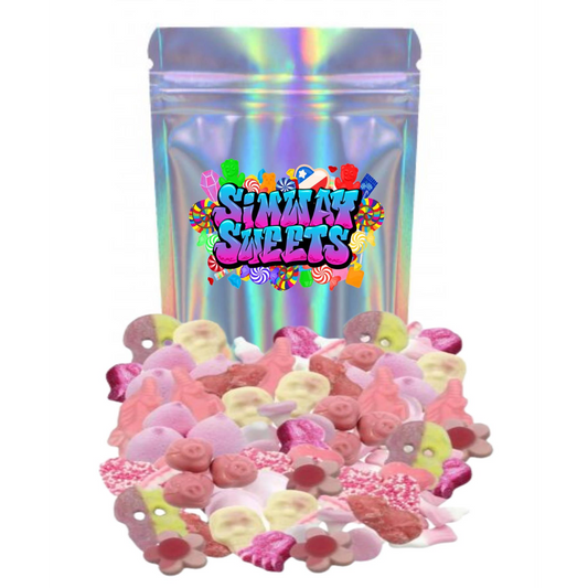 1kg Pink Pick n Mix Sweets Assortment Baby Shower Candy