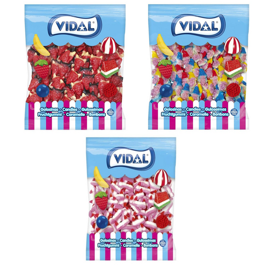 4.5kg Sweets - Includes 1.5kg Red Devils, 1.5kg Witches Heads, 1.5kg Vampire Teeth