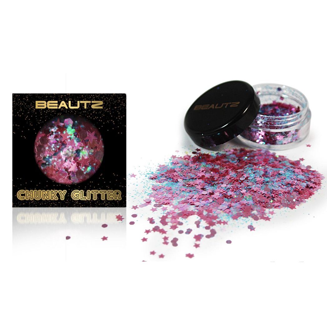 Beautz Chunky Glitter Available in 5 Varieties 10ml pot Fairy