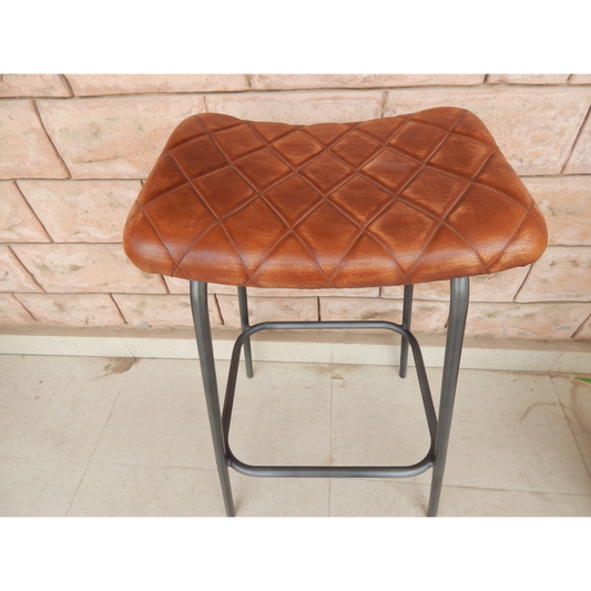 78cm leather stool