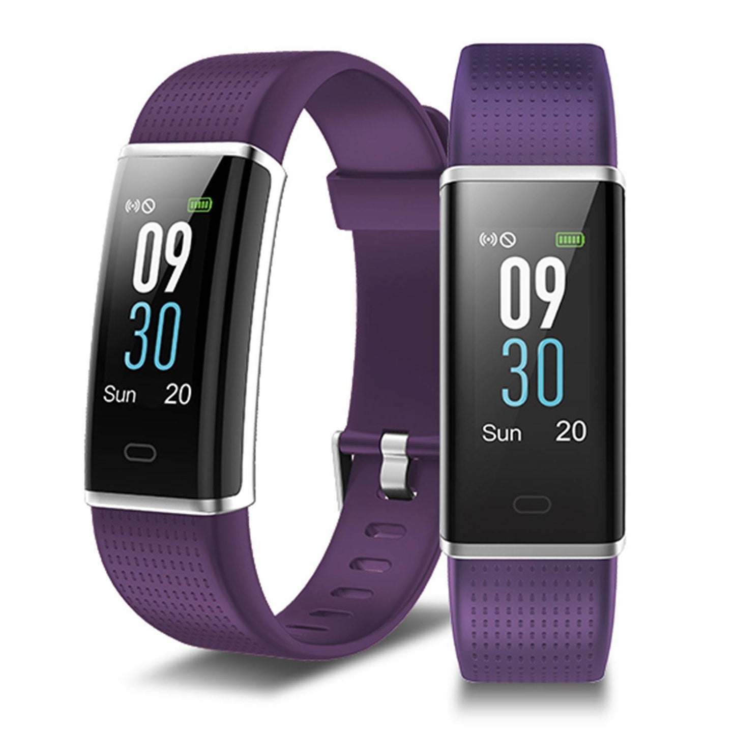 Aquarius AQ200 Color Screen Heart Rate & Sleep Monitor Tracker, Purple