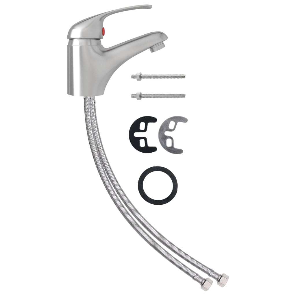 Basin Mixer Tap Silver 13x10 cm