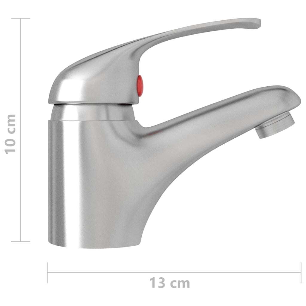 Basin Mixer Tap Silver 13x10 cm