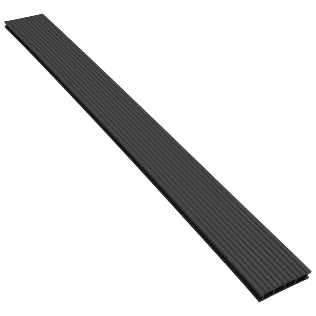 WPC Decking Boards with Accessories 10 m 2.2 m Anthracite