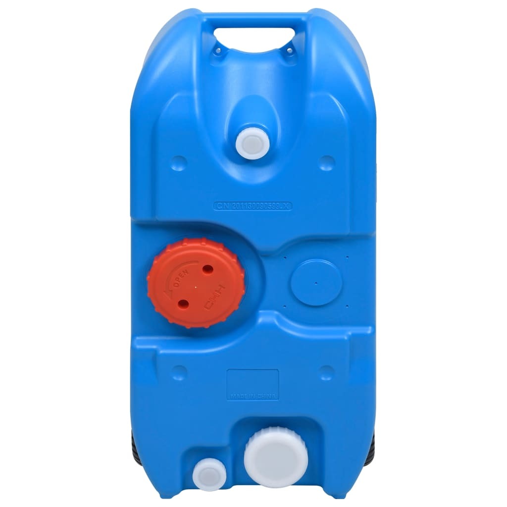 Wheeled Water Tank for Camping 40 L Blue