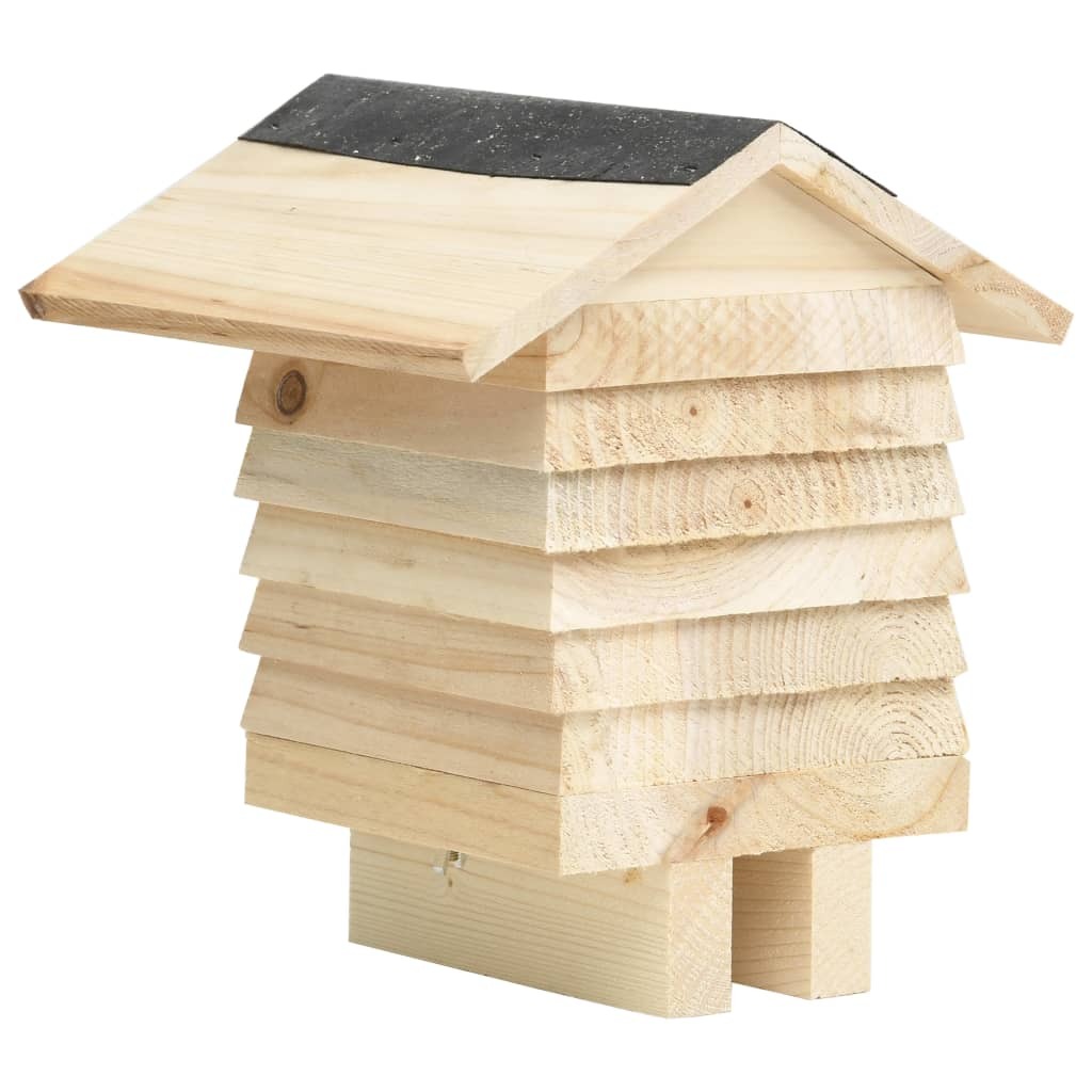 Bee Hotel Solid Firwood 22x20x20 cm