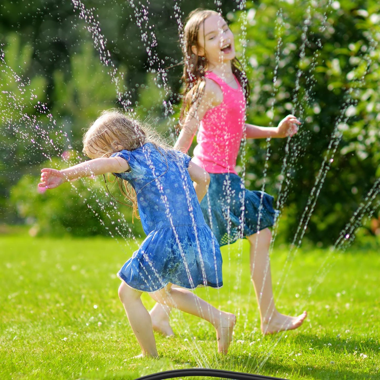 12M/39FT Trampoline Sprinkler, Outdoor Waterpark Hose Water Sprayer