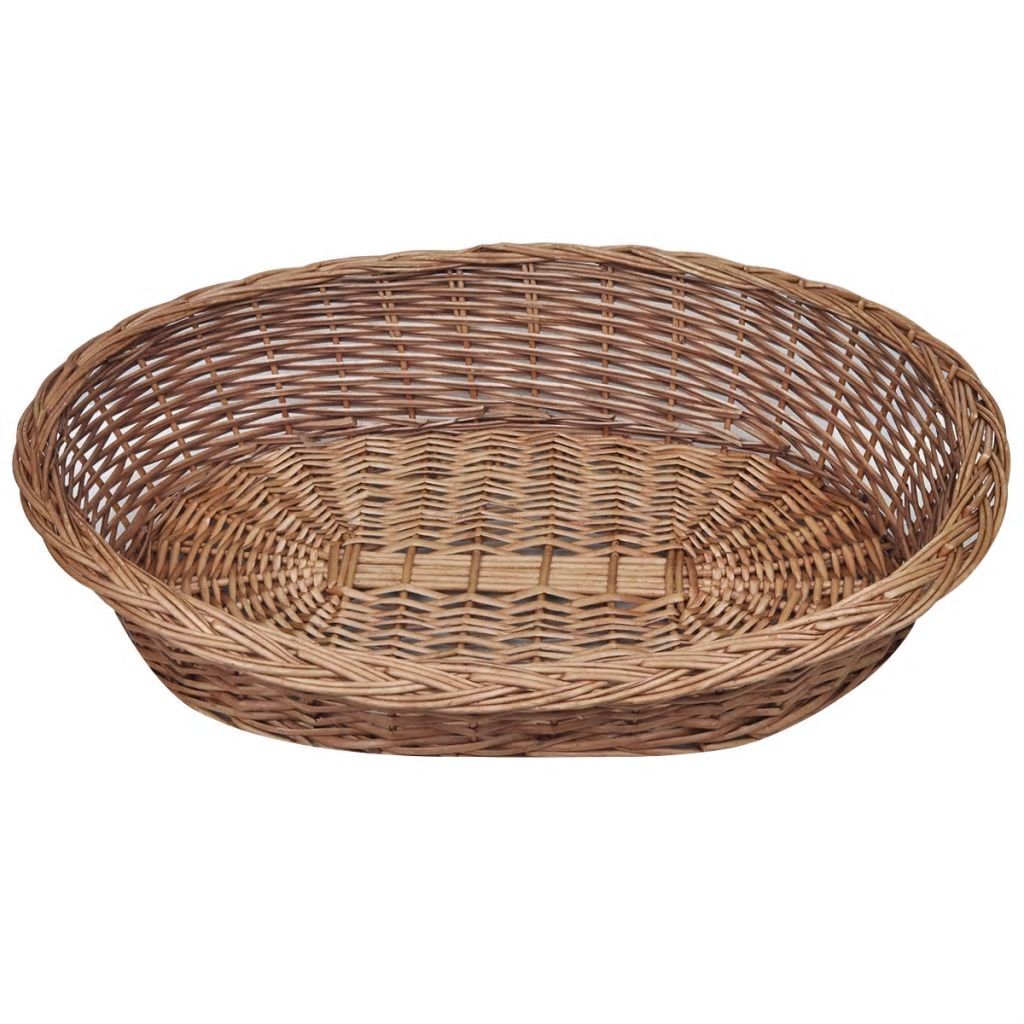 Willow Dog Basket/Pet Bed Natural 90 cm