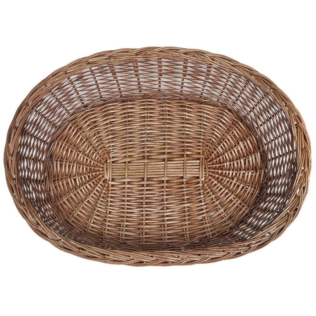 Willow Dog Basket/Pet Bed Natural 90 cm