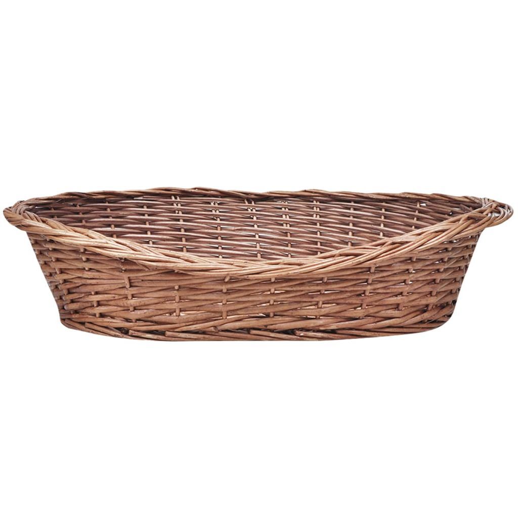 Willow Dog Basket/Pet Bed Natural 70 cm