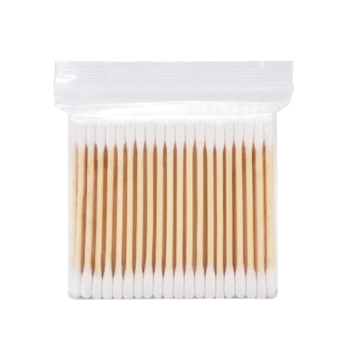 Wholesale 100Pcs Cotton Swab Wooden Cotton Sticks Double-Tipped Cotton