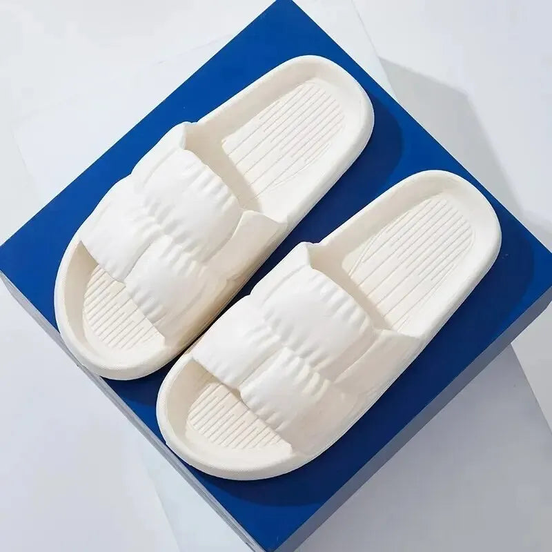 Women Soft Sole Cloud Slippers Thick Platform Indoor Outdoor Beach