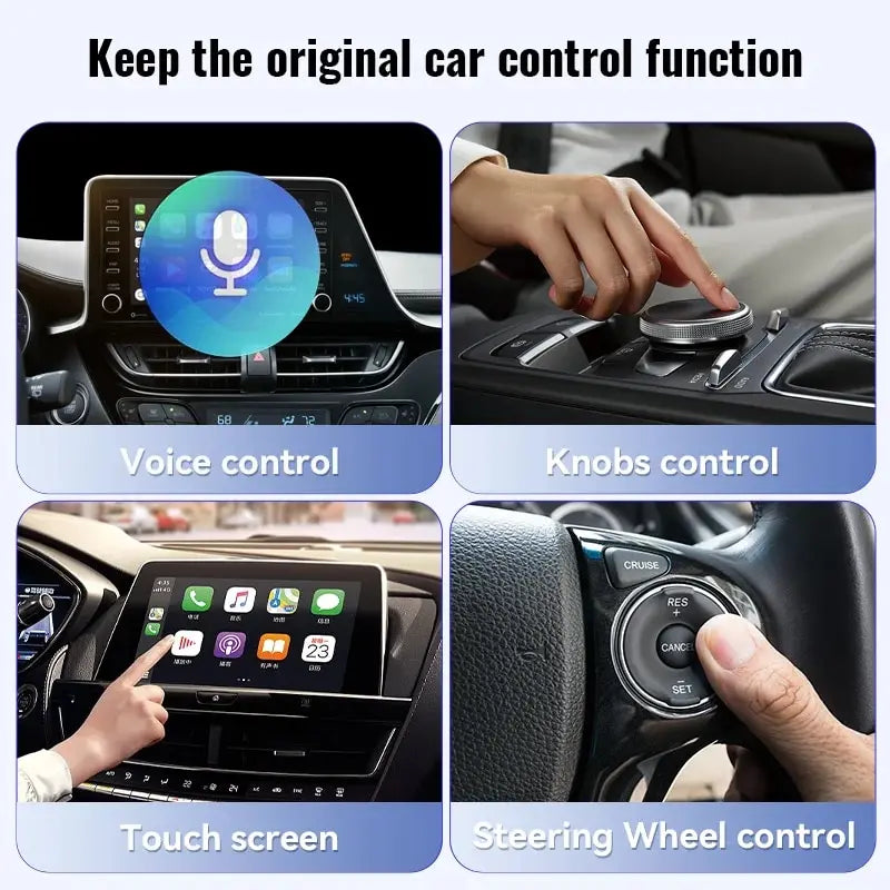 XUDA NEW Wireless CarPlay Android Auto Wireless Adapter Smart Mini Box