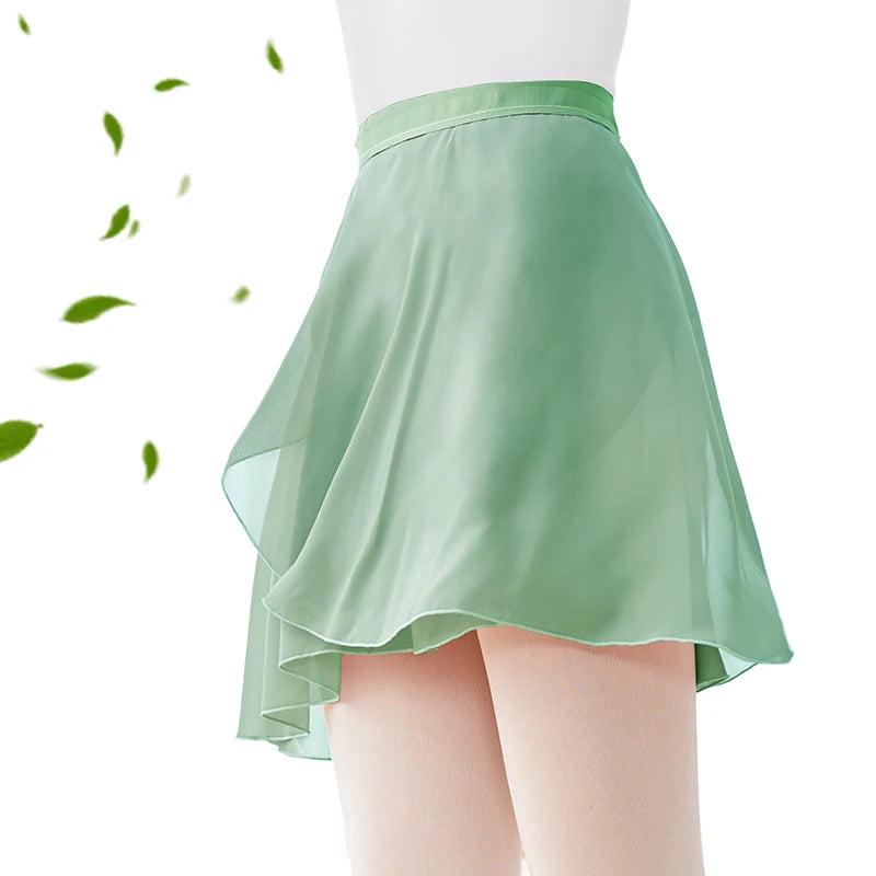 Women Ballet Skirts Lace-up Chiffon Skirts Dance Skirts Adults Girls