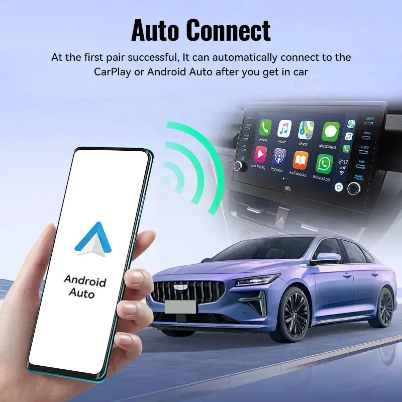 XUDA NEW Wireless CarPlay Android Auto Wireless Adapter Smart Mini Box