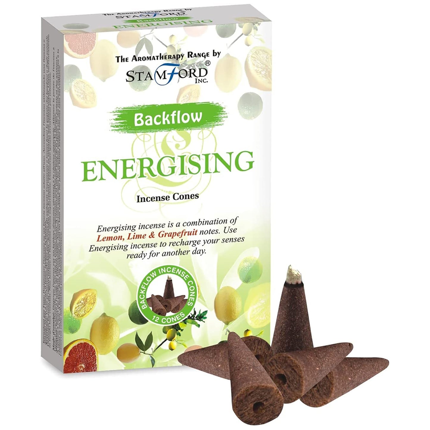 Aromatherapy Backflow Cones - Energising - Per case: 1 Piece