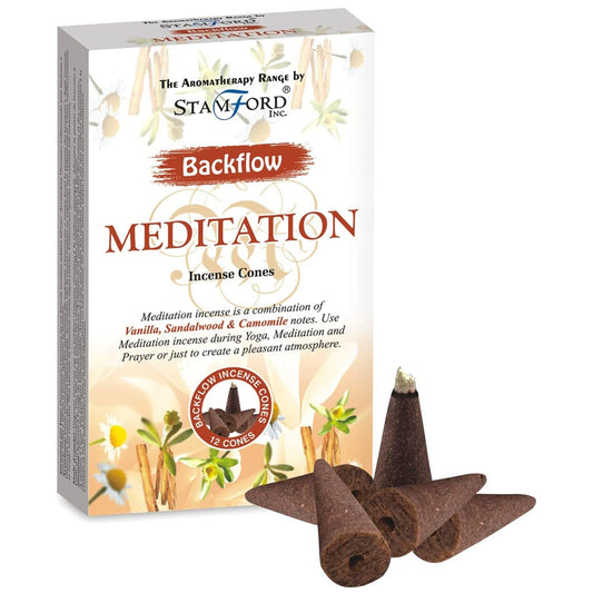 Aromatherapy Backflow Cones - Meditation - Per case: 1 Piece