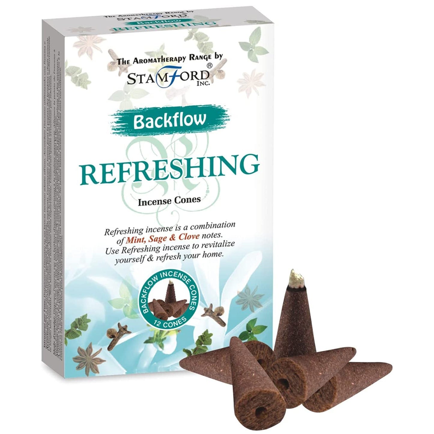 Aromatherapy Backflow Cones - Refreshing - Per case: 1 Piece