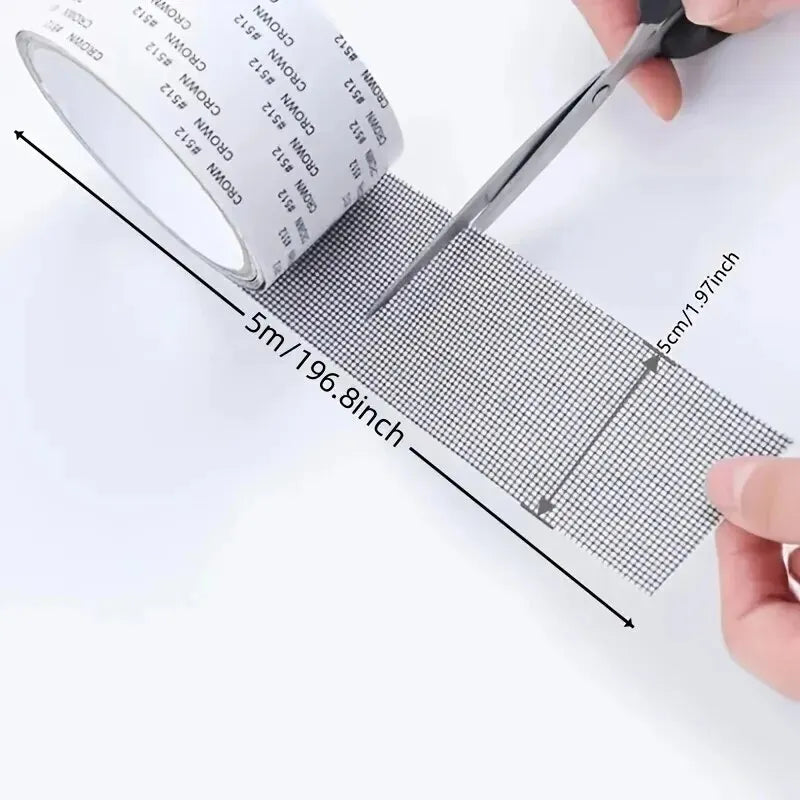 Window Screen Repair Tape Self Adhesive Mesh Tape Net Door Fix Patch