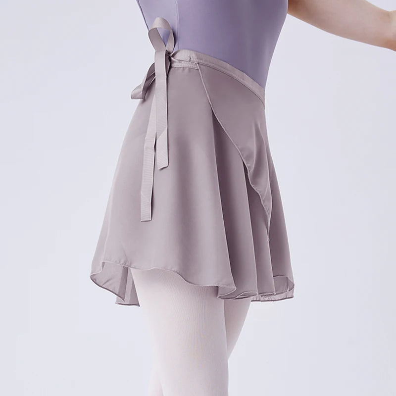 Women Ballet Skirts Lace-up Chiffon Skirts Dance Skirts Adults Girls