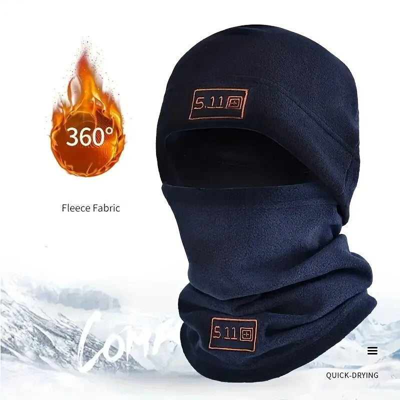 Winter Warm Outdoor Fleece Hat Scarf Thickened Autumn and Winter Men