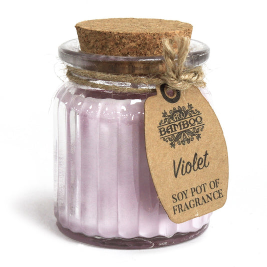 Violet Soy Pot of Fragrance Candles - Per case: 2 Piece