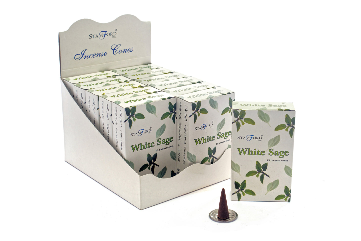 White Sage Cones - Per case: 1 Piece