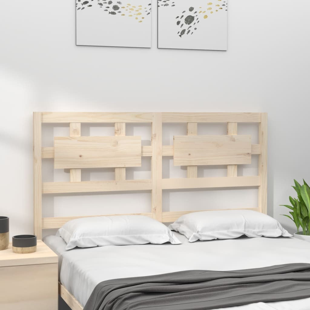 Bed Headboard 155.5x4x100 cm Solid Wood Pine