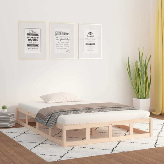 Bed Frame 120x190 cm 4FT Small Double Solid Wood