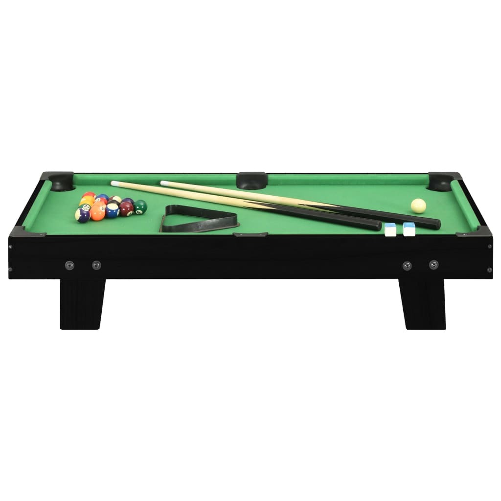 3 Feet Mini Pool Table 92x52x19 cm Black and Green