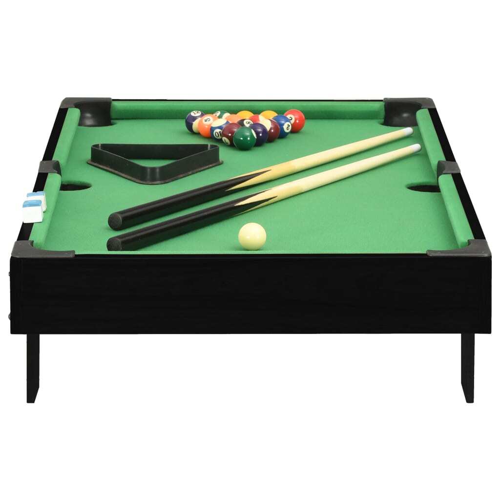 3 Feet Mini Pool Table 92x52x19 cm Black and Green