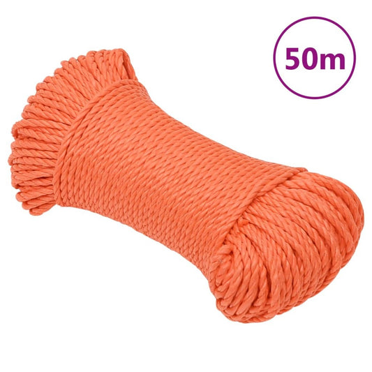 Work Rope Orange 6 mm 50 m Polypropylene