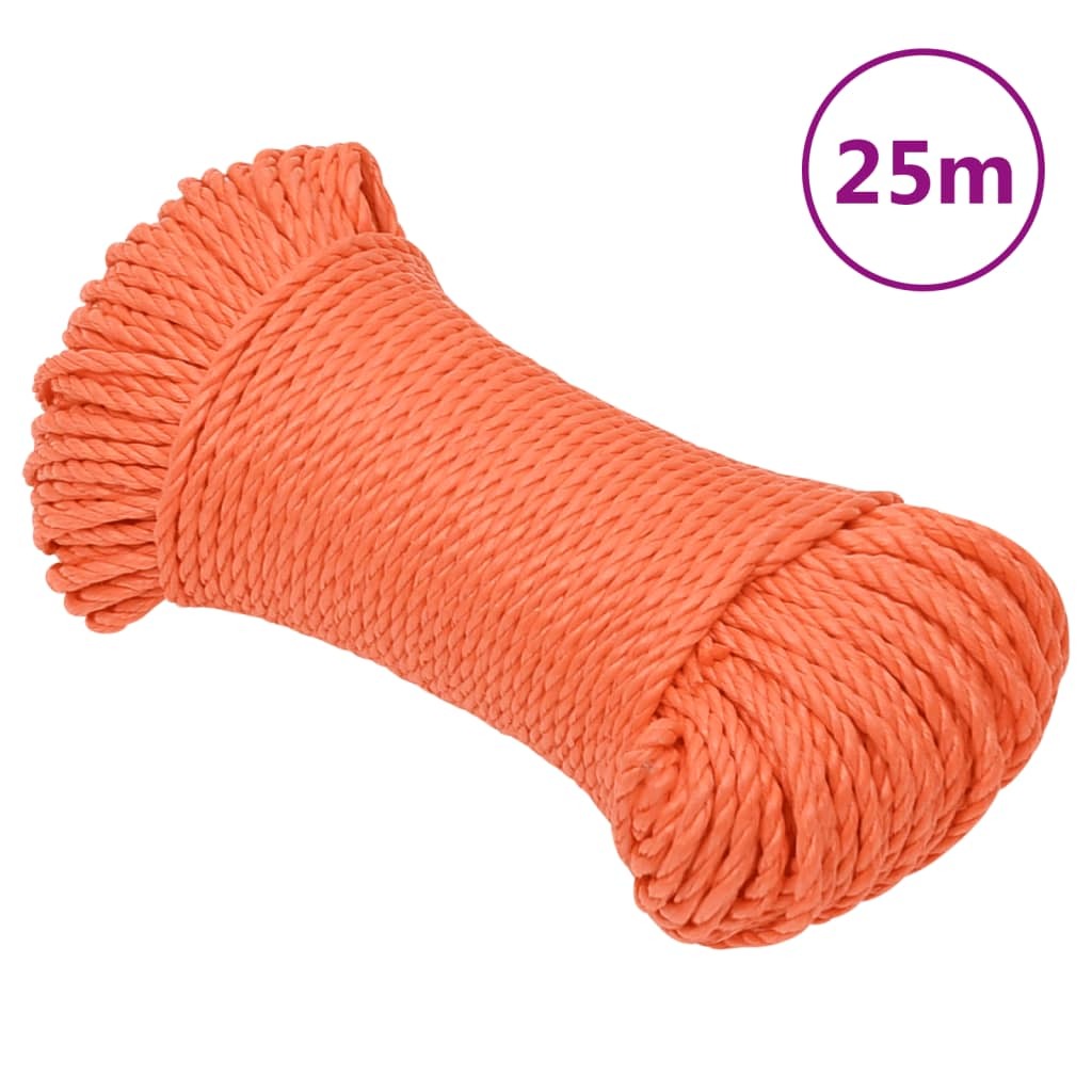 Work Rope Orange 3 mm 25 m Polypropylene