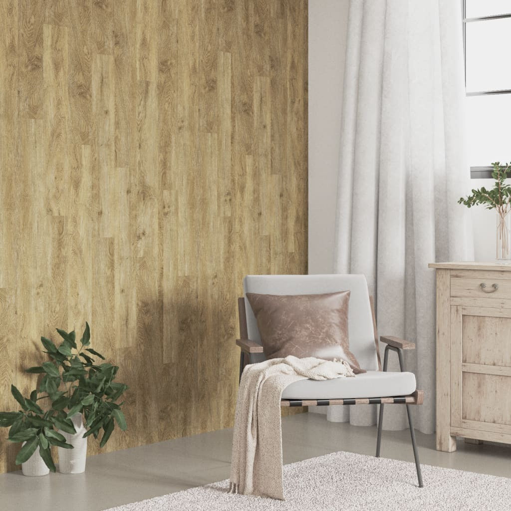 Wall Panels Wood Look Brown PVC 2.06 m