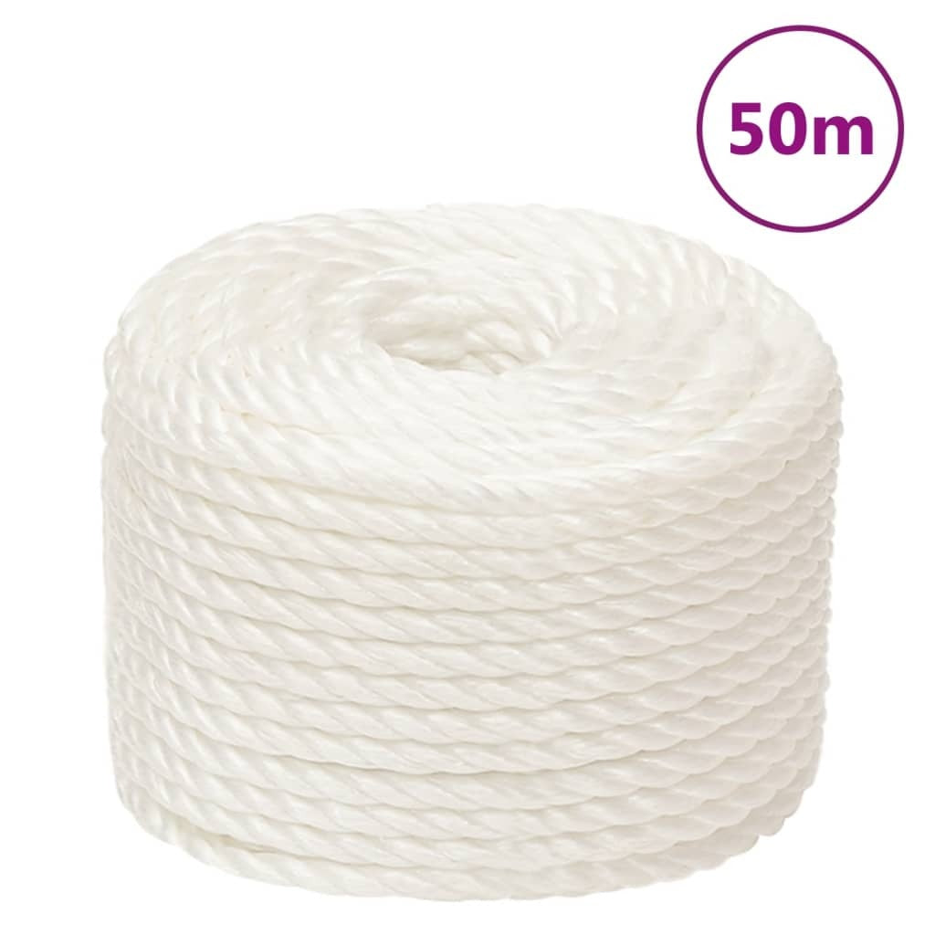 Work Rope White 10 mm 50 m Polypropylene