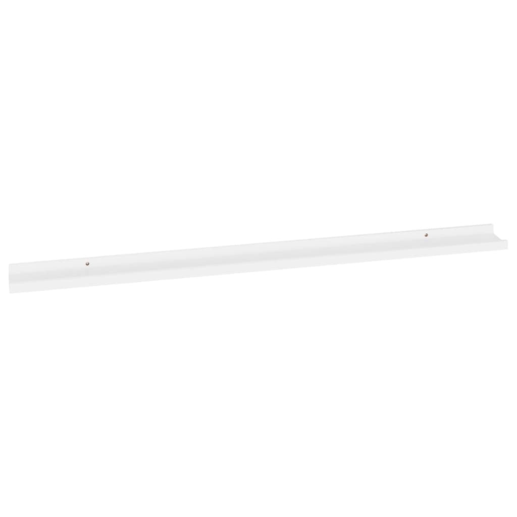 Wall Shelves 2 pcs White 115x9x3 cm