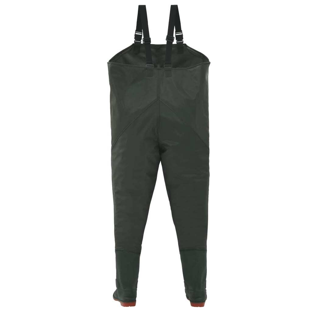 Wading Pants with Boots Green Size 38