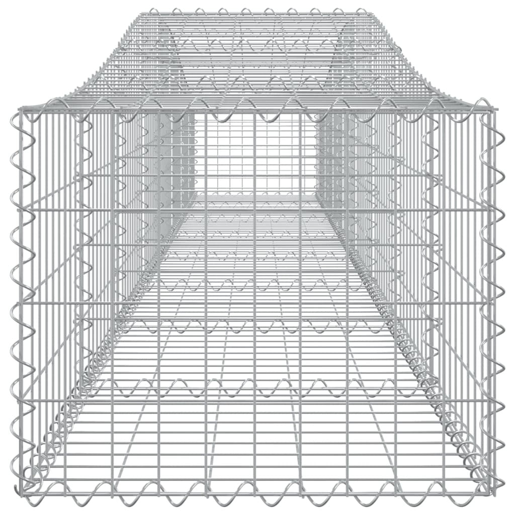 Arched Gabion Baskets 7 pcs 400x50x40/60 cm Galvanised Iron