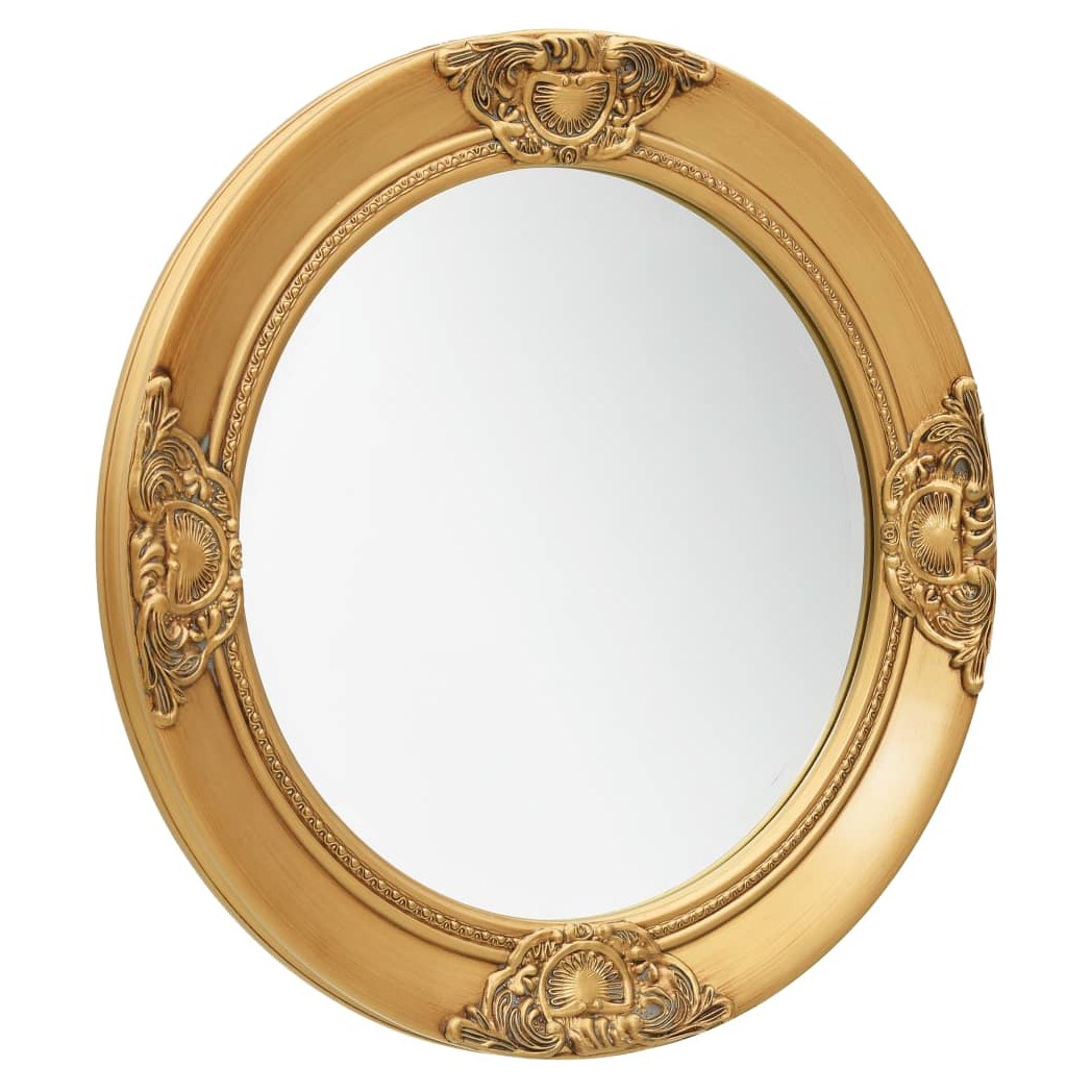 Wall Mirror Baroque Style 50 cm Gold