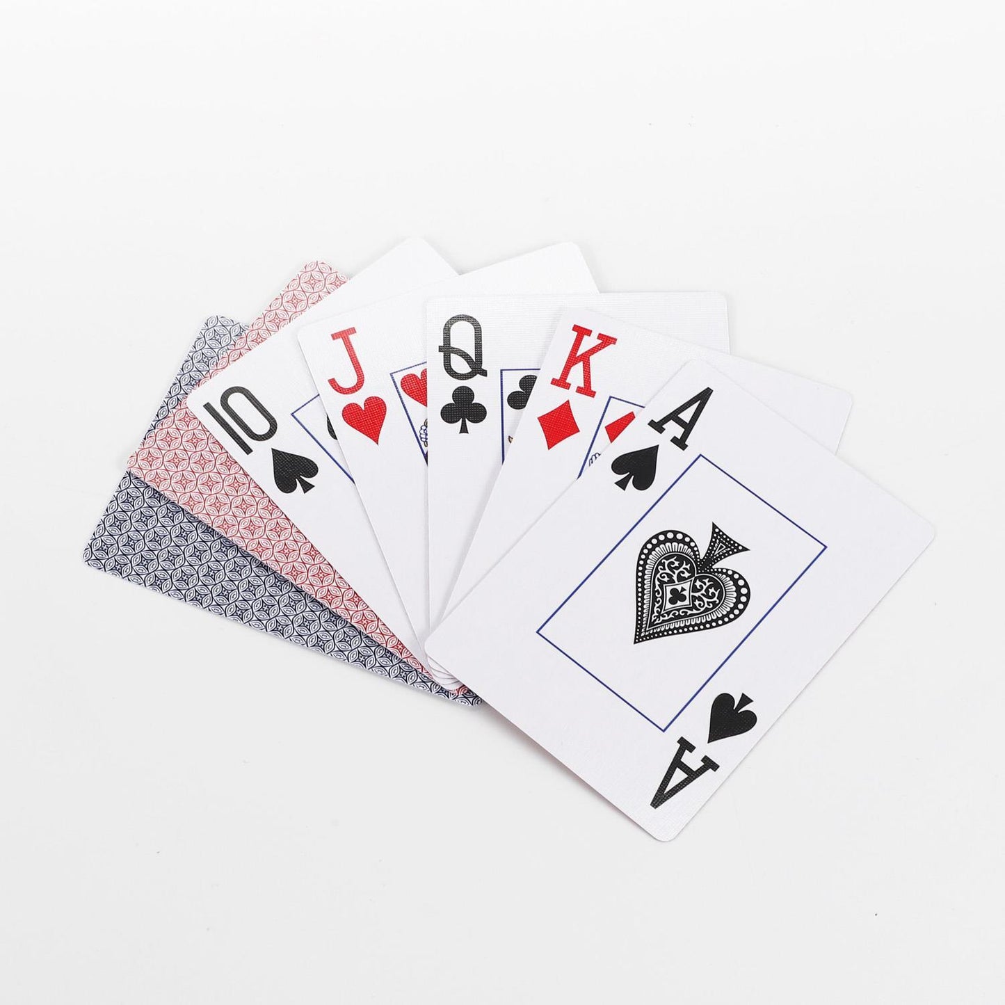 Vinsani Traditional Check Poker Casino Plastic Coated Playing Cards 6 Decks