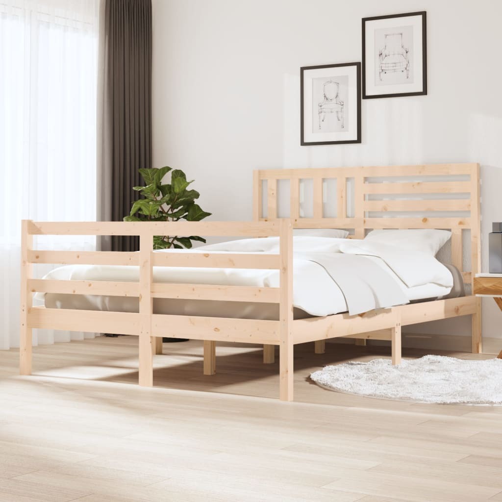 Bed Frame Solid Wood 120x200 cm