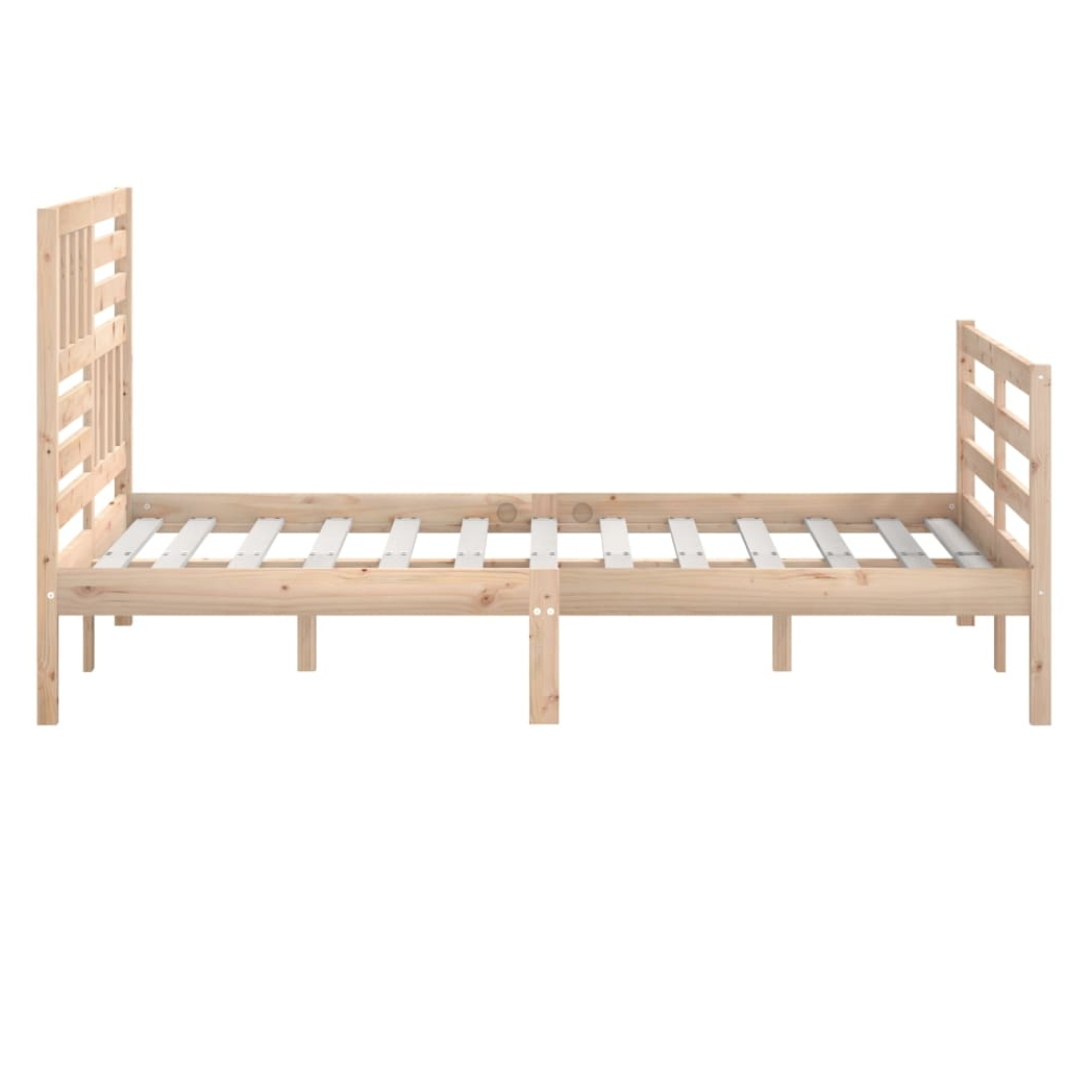 Bed Frame Solid Wood 120x200 cm