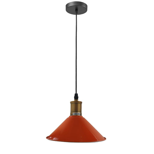 Vintage Industrial Ceiling Pendant Light Retro Loft Style Metal Shade Lamp