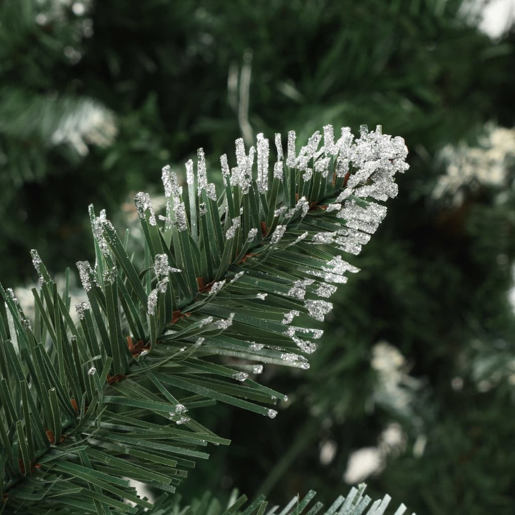 Artificial Christmas Tree with Pine Cones and White Glitter 210 cm