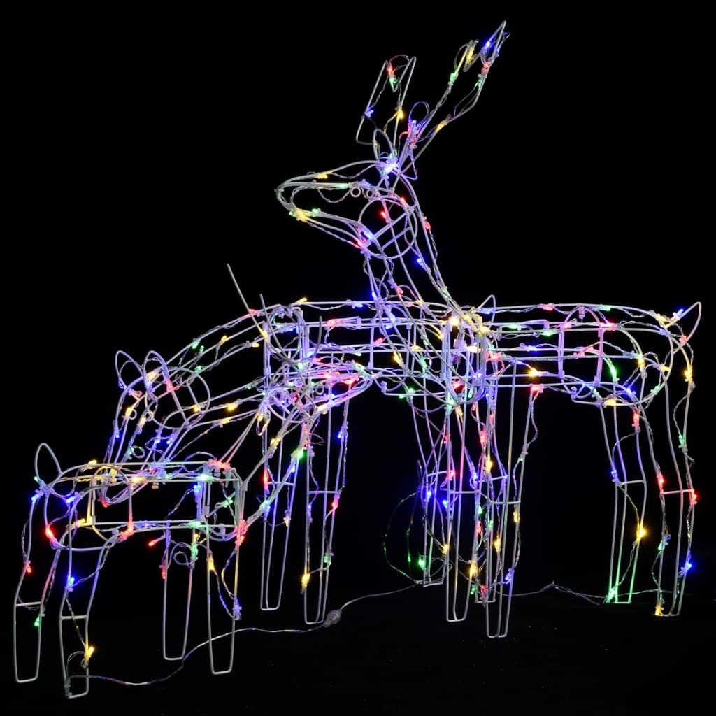 3 Piece Christmas Light Display Reindeers 229 LEDs