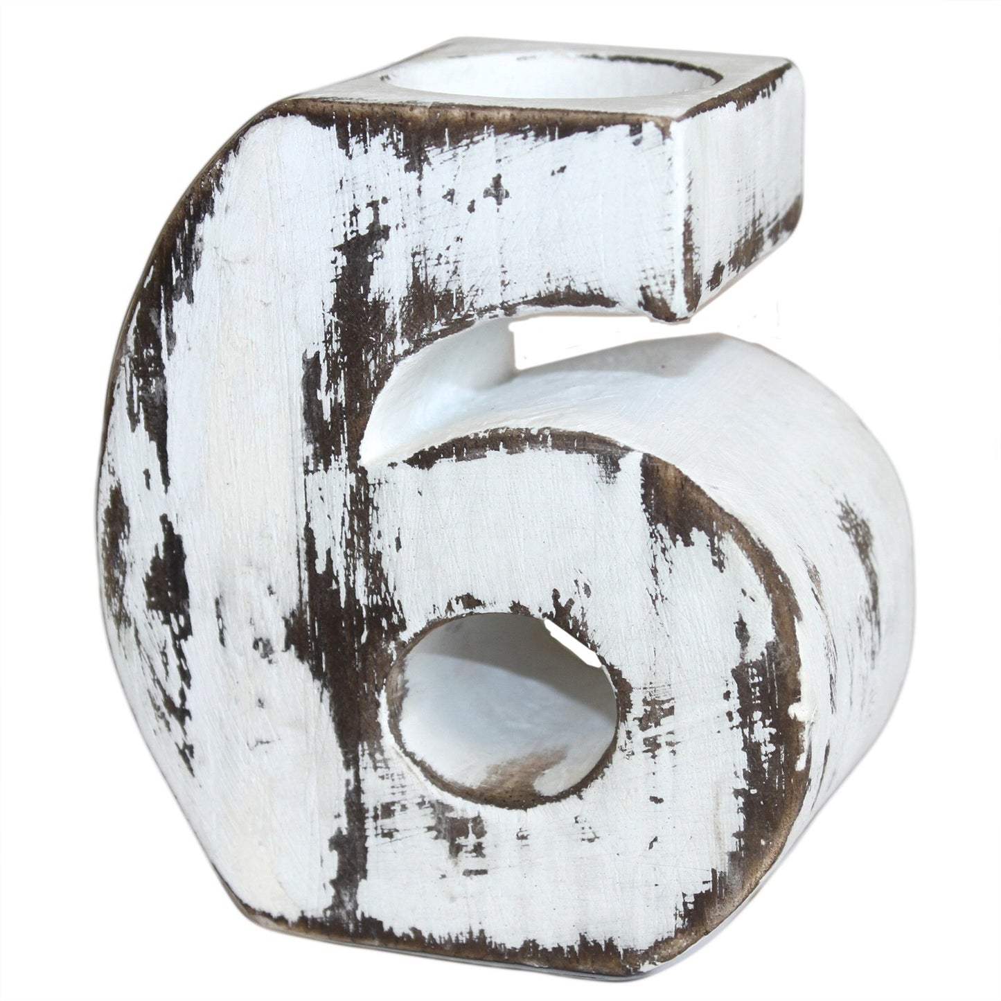 Wooden Birthday Numbers - No.6 - Per case: 1 Piece