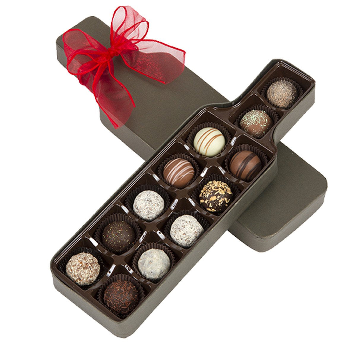 Wine Truffle Box Assortment – 12 Handcrafted Gourmet Chocolate